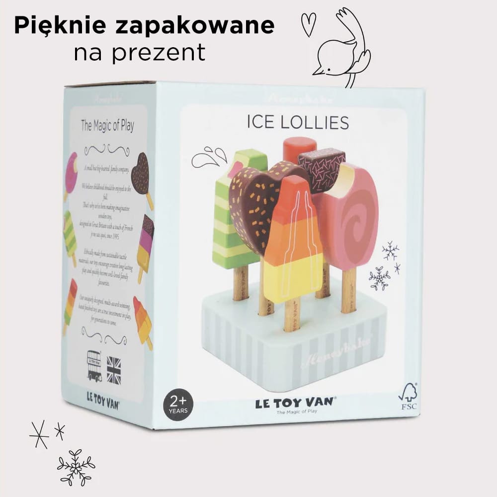 Drewniane-lody-na-patyku-zestaw-zabawka-dla-dzieci-lodziarnia-Le-Toy-Van-5 Drewniane lody na patyku zestaw, zabawka dla dzieci, lodziarnia, Le Toy Van