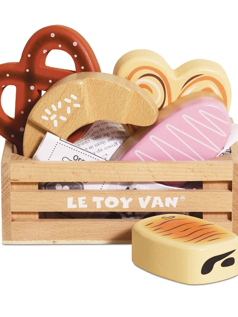 Drewniane pieczywo w skrzynce