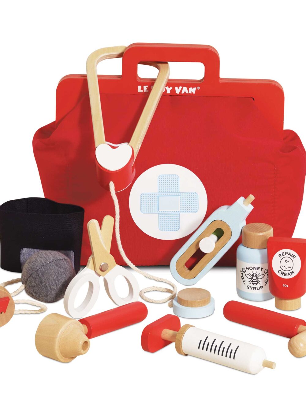 Drewniany zestaw lekarza