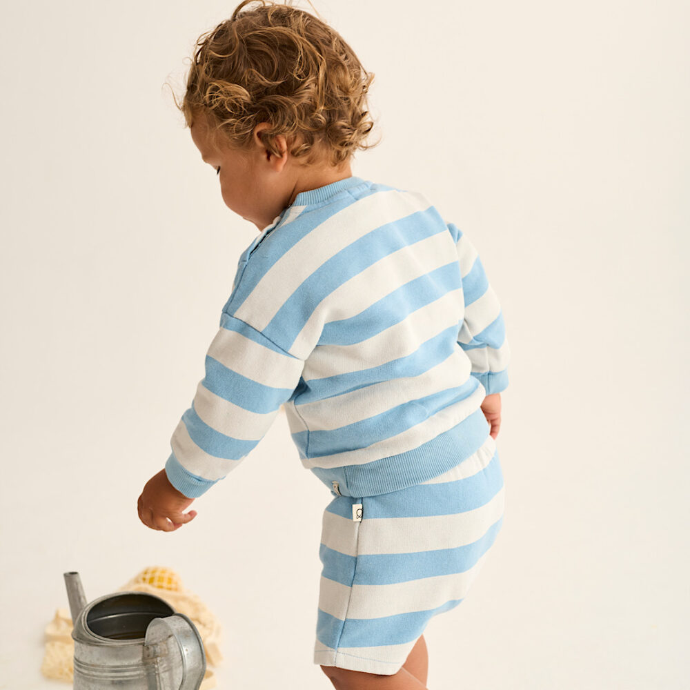 Bluza w letnie paski z miękkiej bawełny | Cozmo SS26