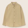 bynela-pl-cozmo-ERICK303s6-sand-striped-linen-look-cotton-1 Letnia koszula dziecięca w paski z bawełny - jasny beż I Cozmo SS26