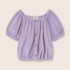 bynela-pl-cozmo-JUDYK281s6-lavender-soft-terry-cloth-1 Letni top dziewczęcy z bawełny frotte - lawendowy I Cozmo SS26