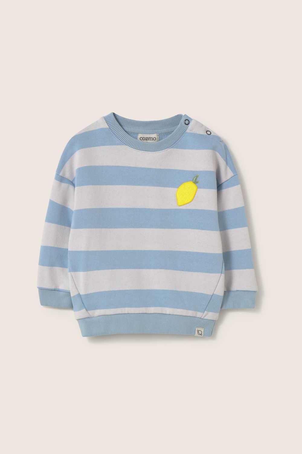 Bluza w letnie paski z miękkiej bawełny | Cozmo SS26