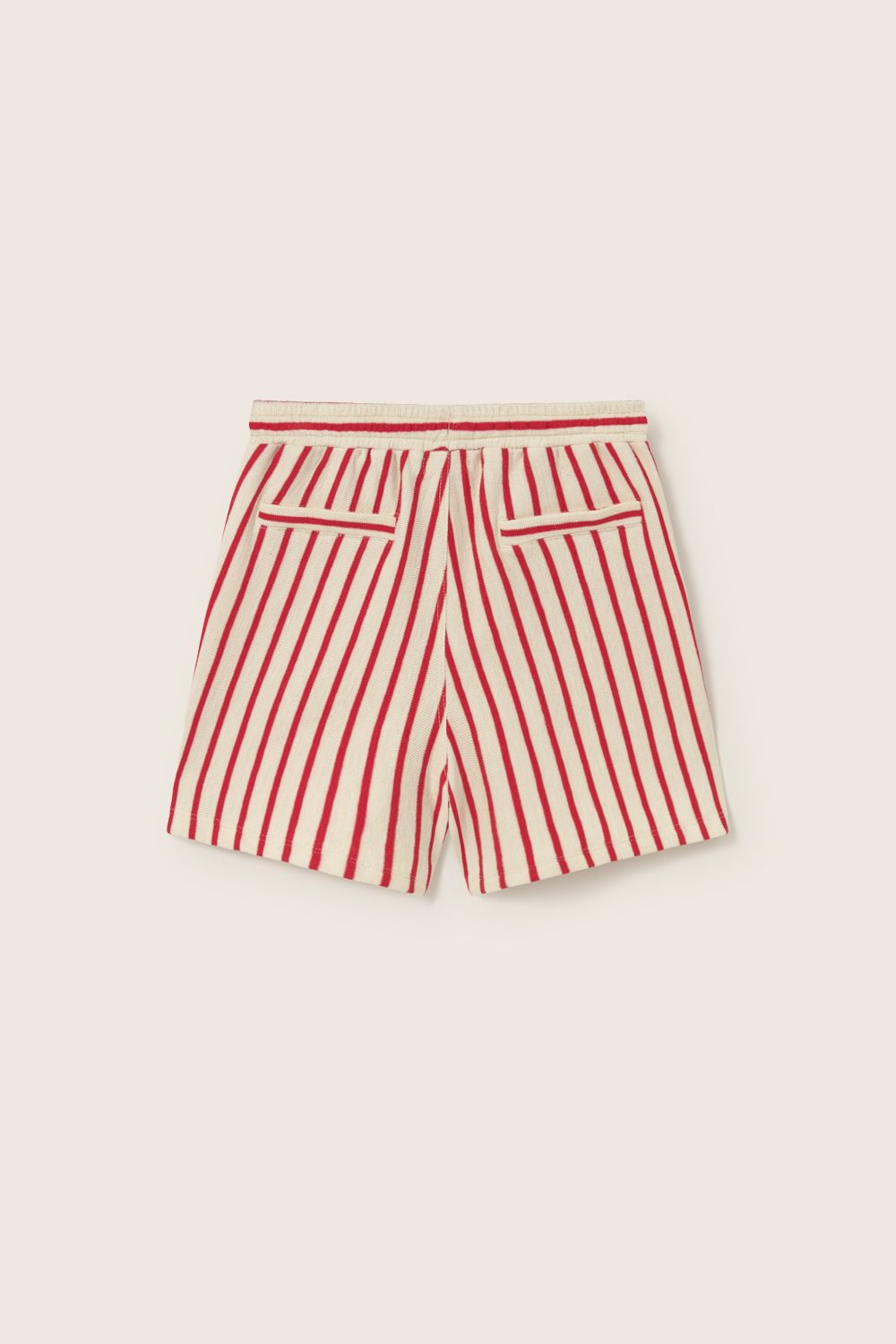 Letnie spodenki dziecięce z bawełny organicznej - czerwone I Cozmo SS26