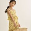Top dziewczęcy z bawełny popelinowej - żółty I Cozmo SS26