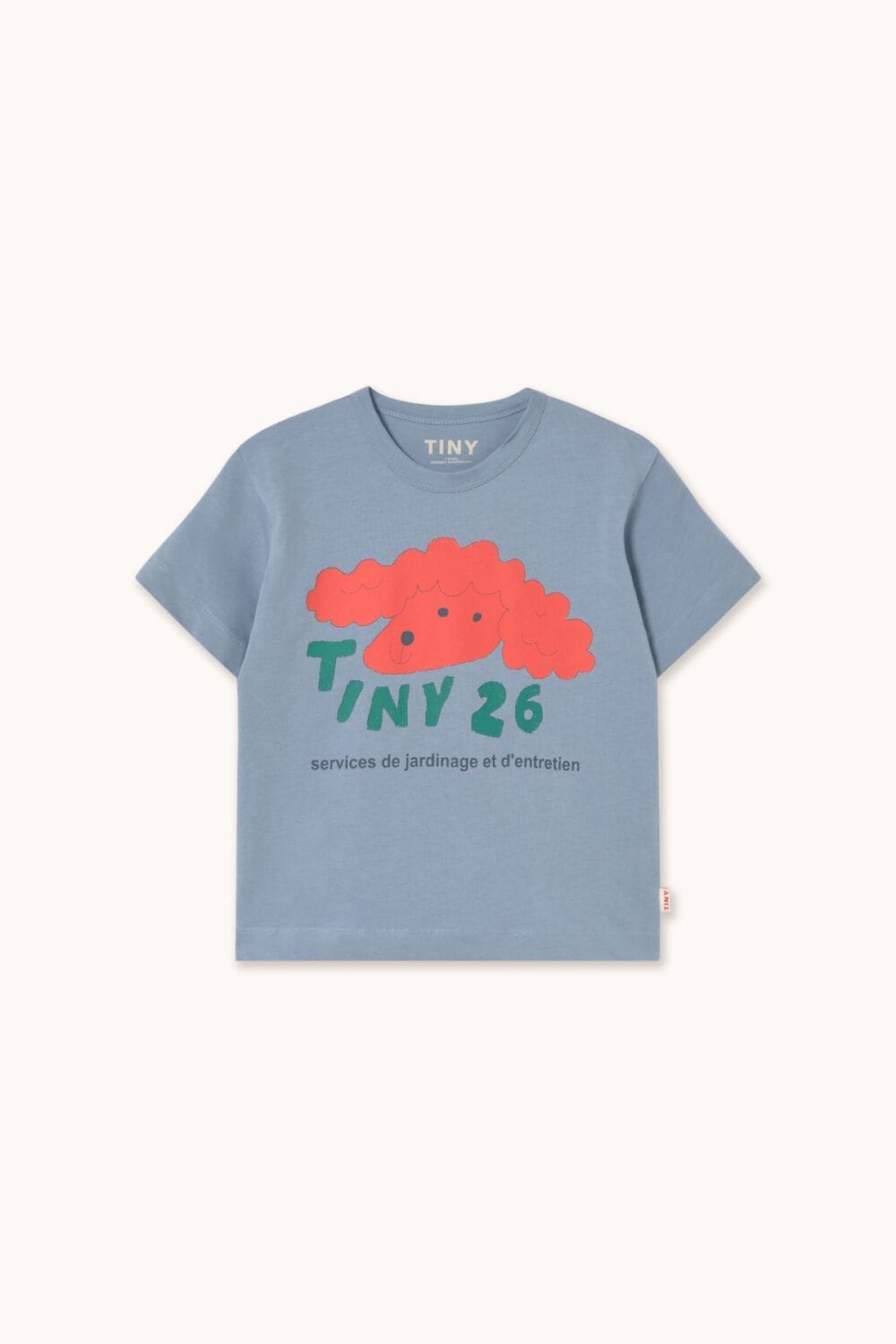 bynela-tinycottons-Koszulka-dziecieca-Red-Dog-Graphic-–-Grey-Tinycottons-Giverny-SS26-1 Koszulka dziecięca bawełna organiczna Tinycottons | Giverny SS26
