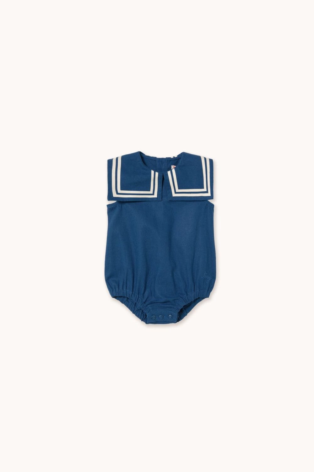 body niemowlęce Tinycottons len bawełna stripes light navy