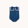 body niemowlęce Tinycottons len bawełna stripes light navy