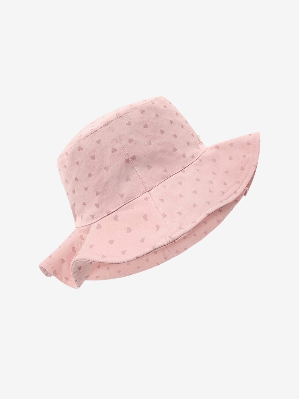 Kapelusz przeciwsłoneczny – UPF 30 (różowe serduszka)