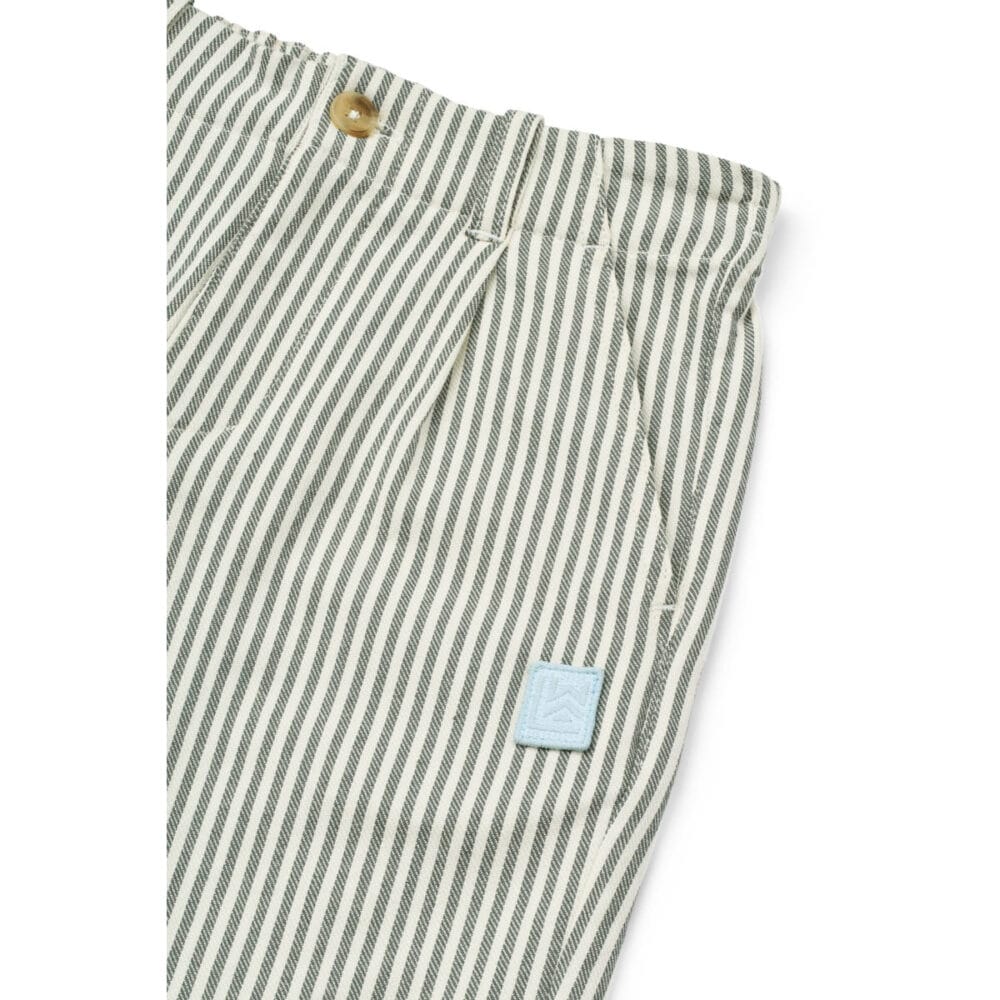 Szorty dziecięce w paski z bawełny organicznej GOTS Liewood