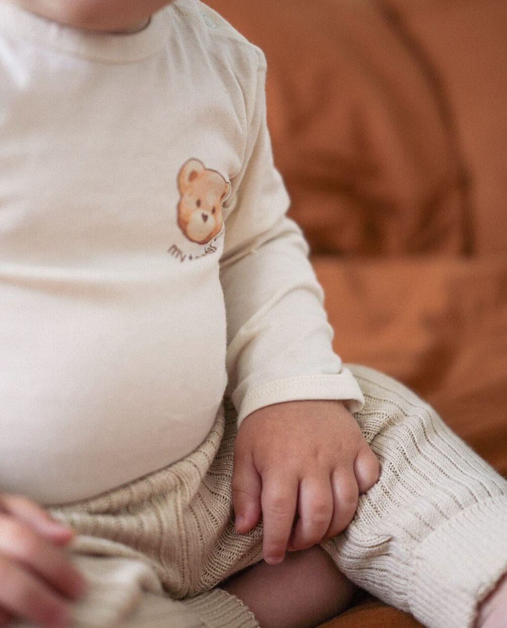 Body niemowlęce z bawełny organicznej | Miś