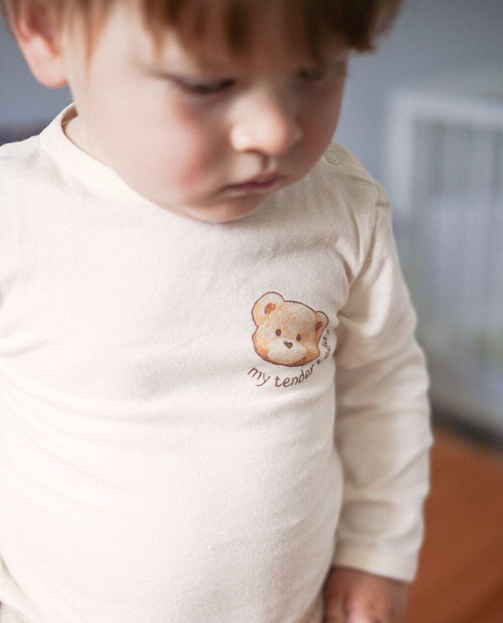 Body niemowlęce z bawełny organicznej | Miś