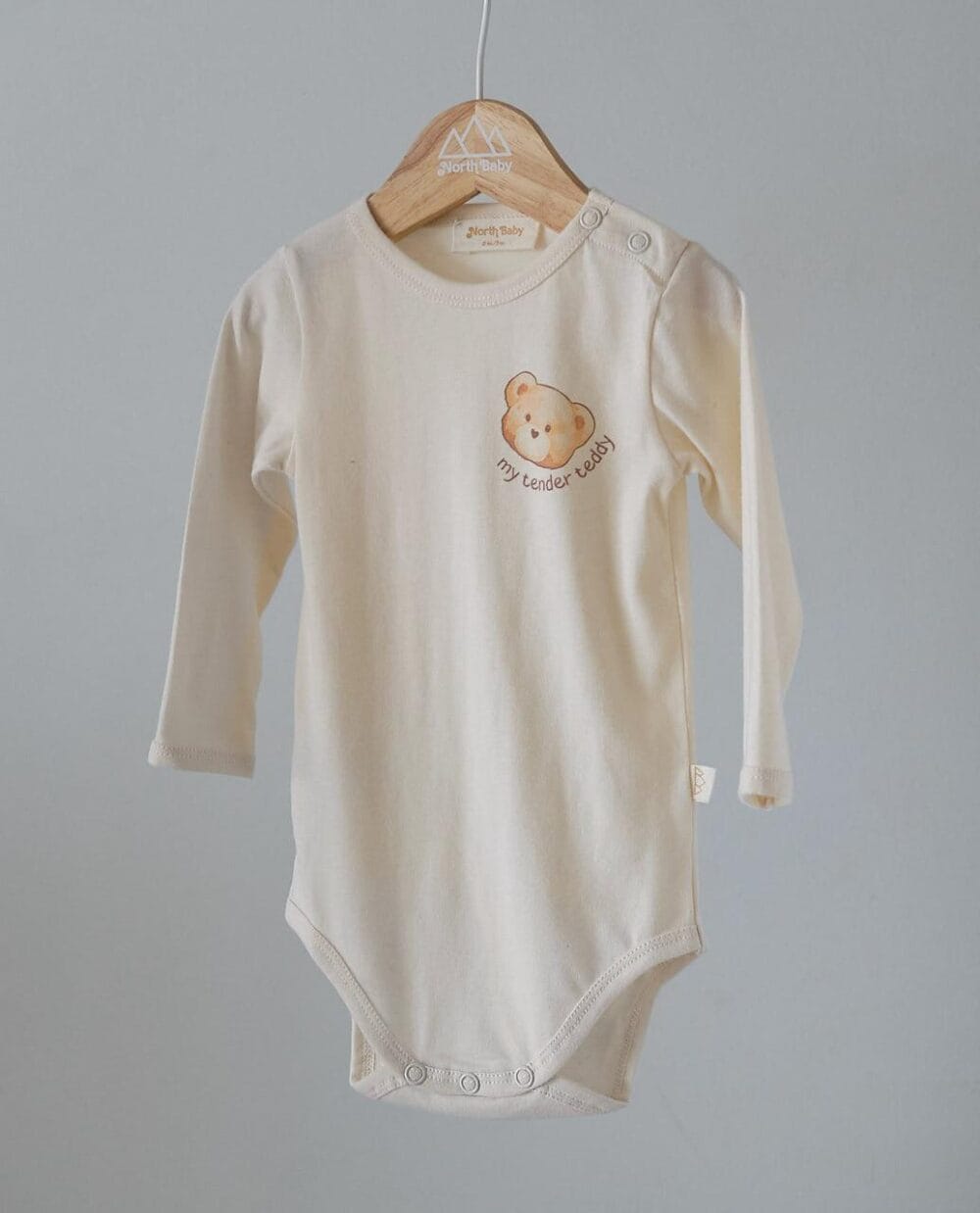 Body niemowlęce z bawełny organicznej | Miś