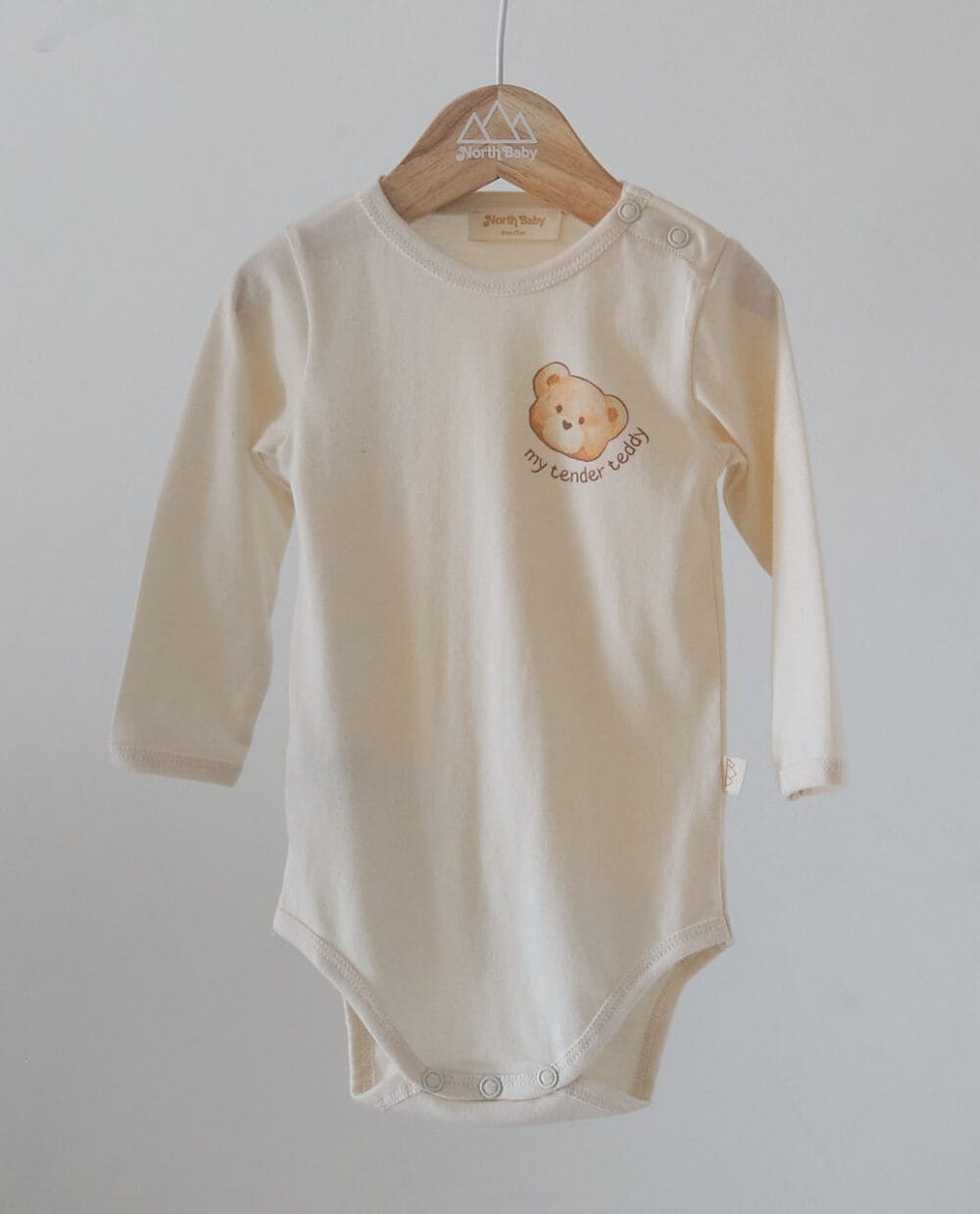 Body niemowlęce z bawełny organicznej | Miś