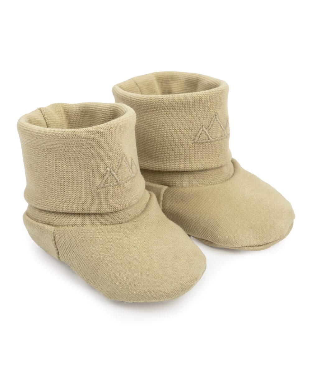 Buciki niemowlęce z bawełny organicznej | Khaki