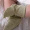 Buciki niemowlęce z bawełny organicznej | Khaki