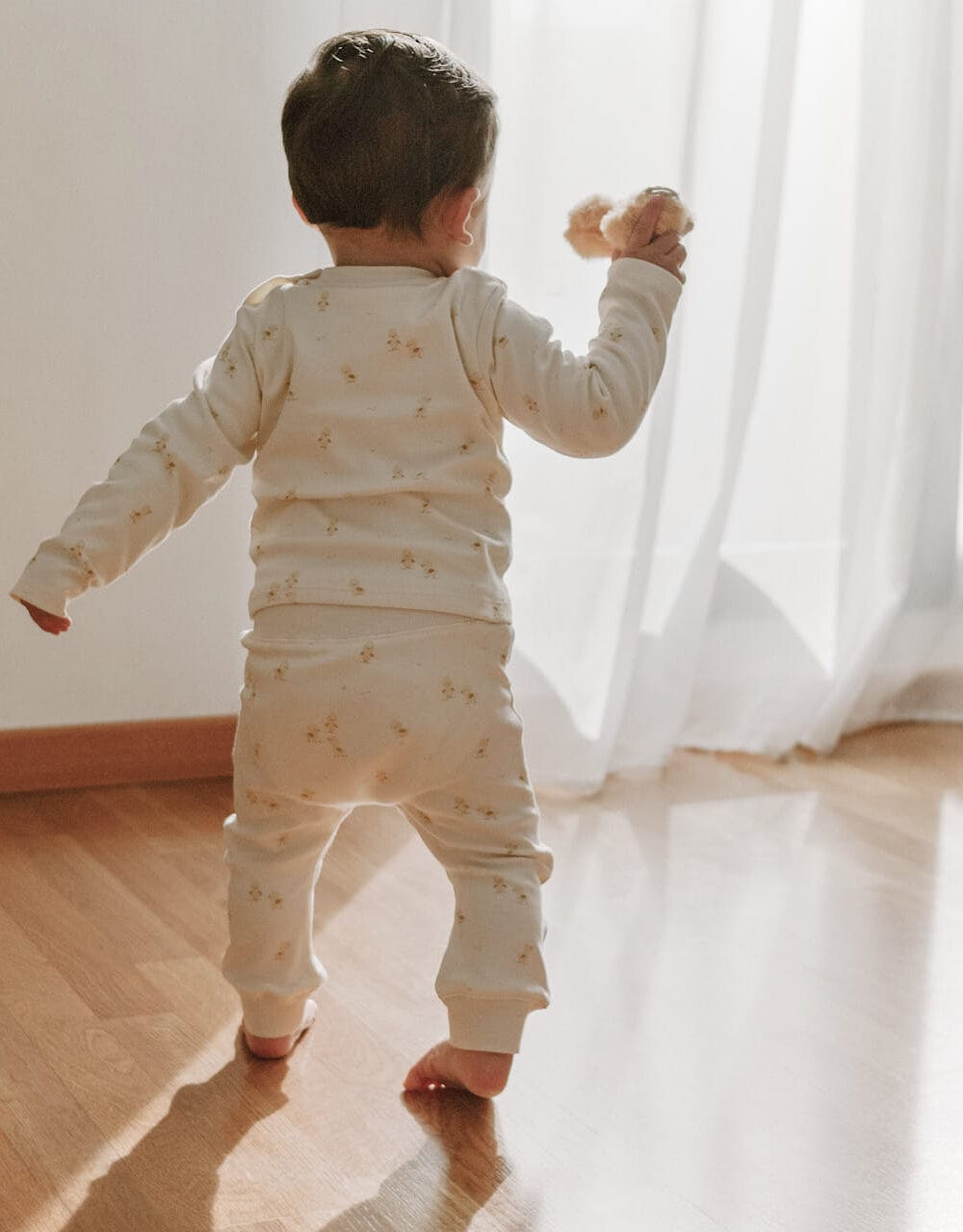 Legginsy niemowlęce z bawełny organicznej | Kaczątka