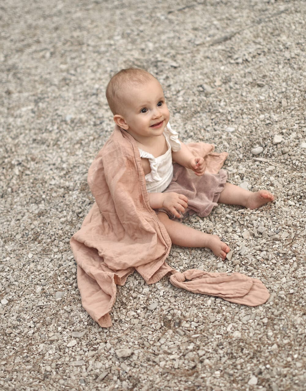 Letni Kocyk Muślinowy z Bawełny Organicznej | Papaya