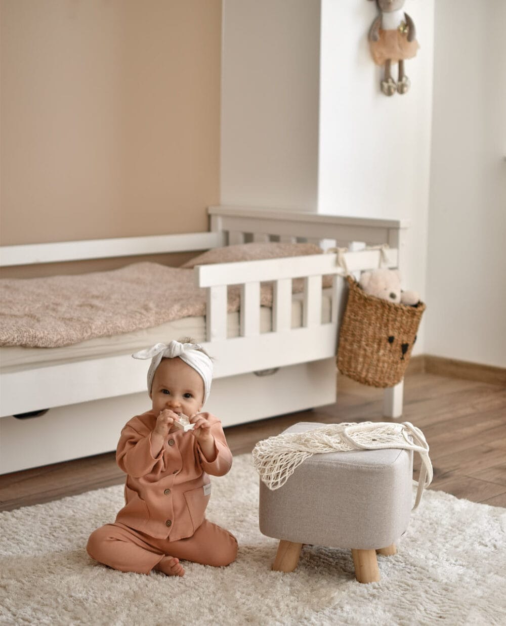 www.bynela.plsklepnorth-baby-organiczny-komplet-niemowlecy-papaya-koszula-spodenki 01 Organiczny komplet niemowlęcy Papaya – koszula & spodenki