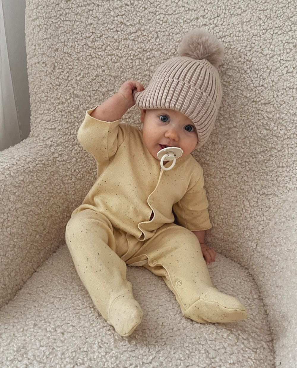 Organiczny rampers niemowlęcy Banana