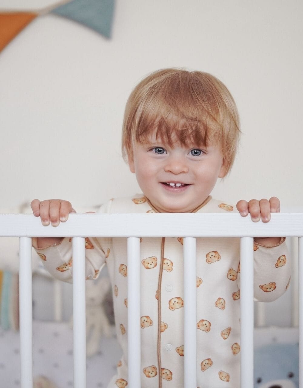 Pajacyk niemowlęcy z bawełny organicznej | Misie