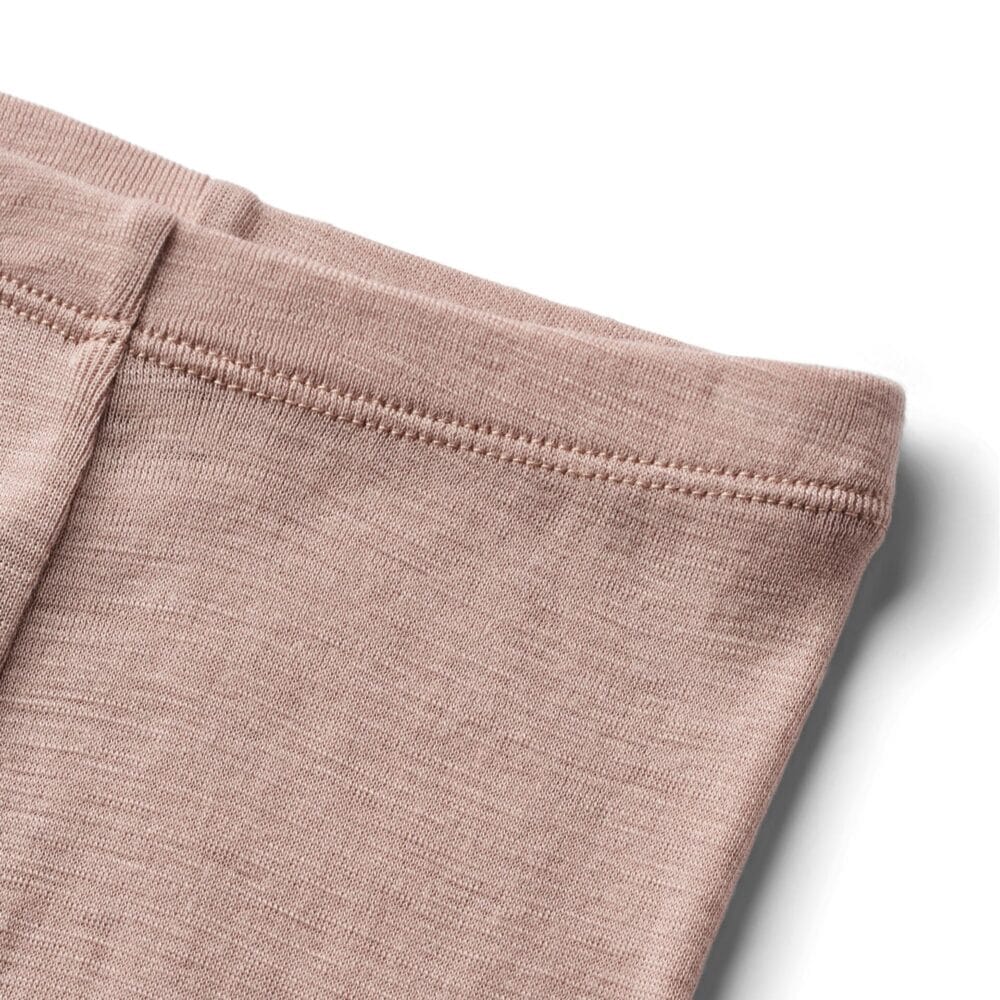 Legginsy dziecięce z wełny merino Wheat