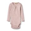 body niemowlęce z bawełny organicznej Wheat Soft Lilac