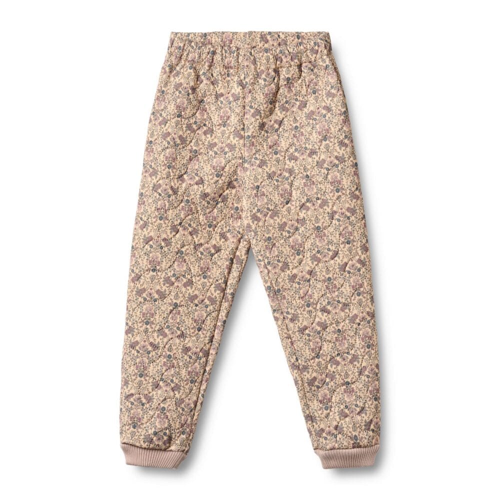 www.bynela.plsklepwheat-thermo-pants-alex-pikowane-spodnie-termo-z-nadrukiem-110-116-recykling-mellow-peach 01 pikowane spodnie termo z nadrukiem Wheat Mellow Peach