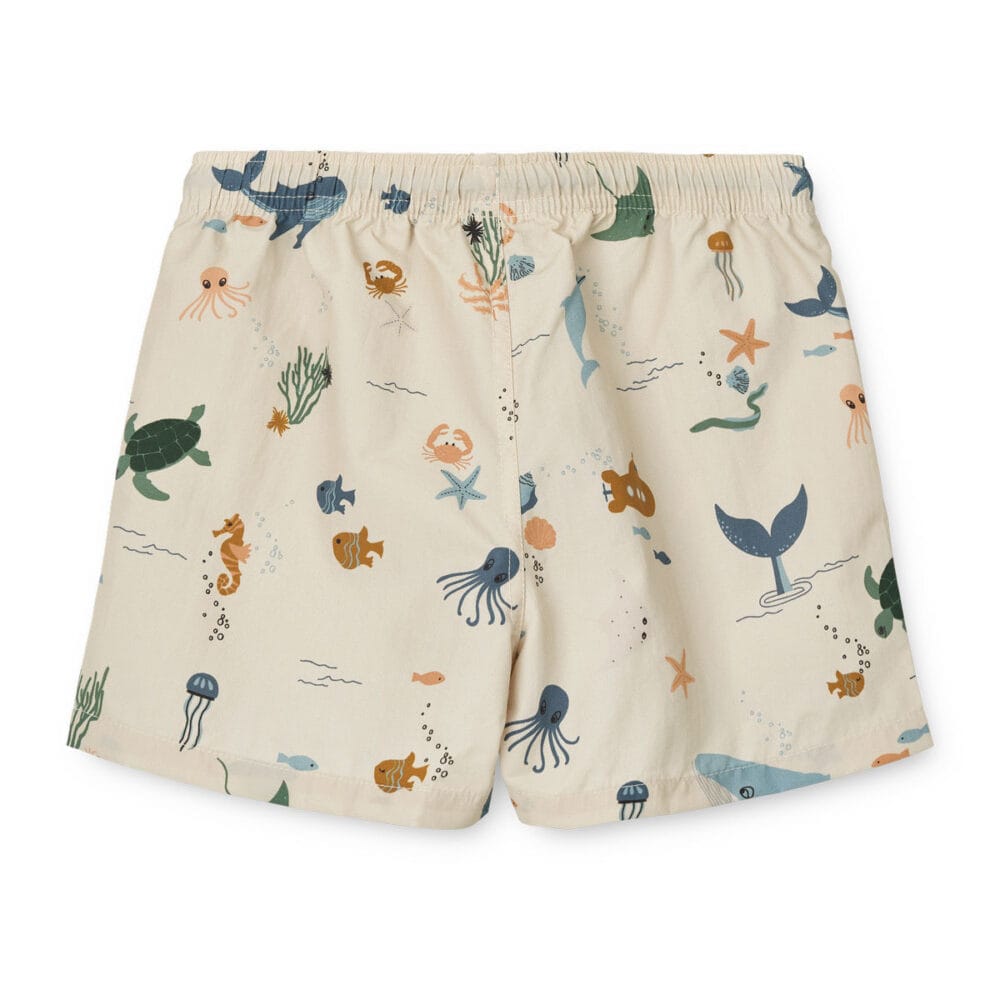bynela-pl-Aiden-Printed-Board-Shorts-1 Dziecięce spodenki kąpielowe UV40+ Liewood