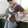 BABYBJORN MINI 3D Jersey – nosidełko, Jasny szary
