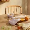 BABYBJORN - Zestaw do karmienia 3 szt. - Powder Pink