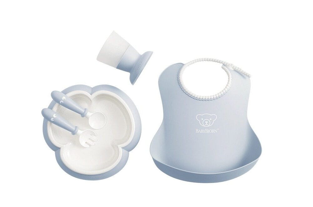 BABYBJORN - Zestaw obiadowy - Powder Blue BABYBJORN - Zestaw obiadowy - Powder Blue