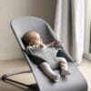 BABYBJORN - leżaczek BLISS 3D Jersey - Jasny Szary