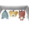 BABYBJORN - leżaczek BLISS 3D Jersey - Jasny Szary + Zabawka BALANCE - Soft Friends