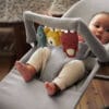 BABYBJORN - leżaczek BLISS 3D Jersey - Jasny Szary + Zabawka BALANCE - Soft Friends