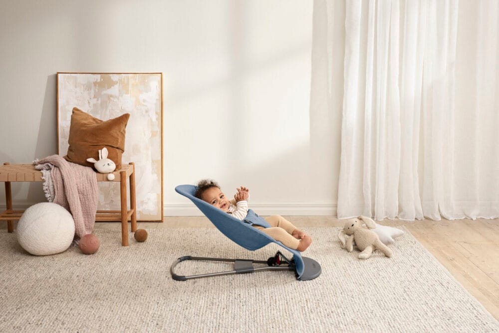 bynela-pl-BABYBJORN-lezaczek-BLISS-WOVEN-Niebieski-melanz-5 BABYBJORN - leżaczek BLISS WOVEN - Niebieski melanż