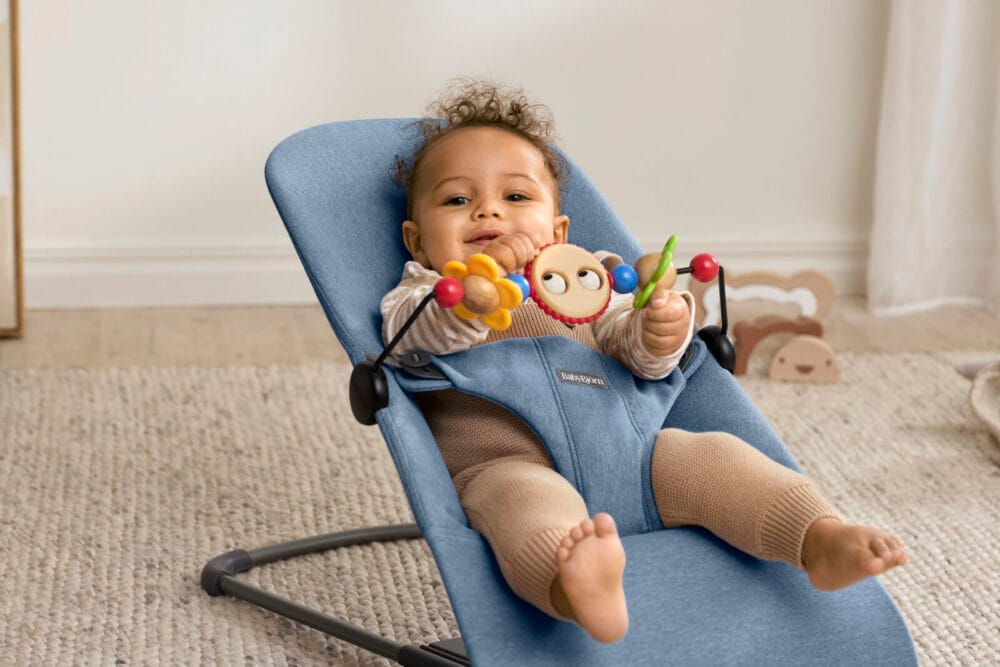 bynela-pl-BABYBJORN-lezaczek-BLISS-WOVEN-Niebieski-melanz-7 BABYBJORN - leżaczek BLISS WOVEN - Niebieski melanż