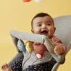 BABYBJORN - zabawka do leżaczka - Soft Friends - jasnoszara