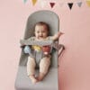 BABYBJORN - zabawka do leżaczka - Soft Friends - jasnoszara