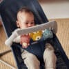BABYBJORN - zabawka do leżaczka - Soft Friends - jasnoszara