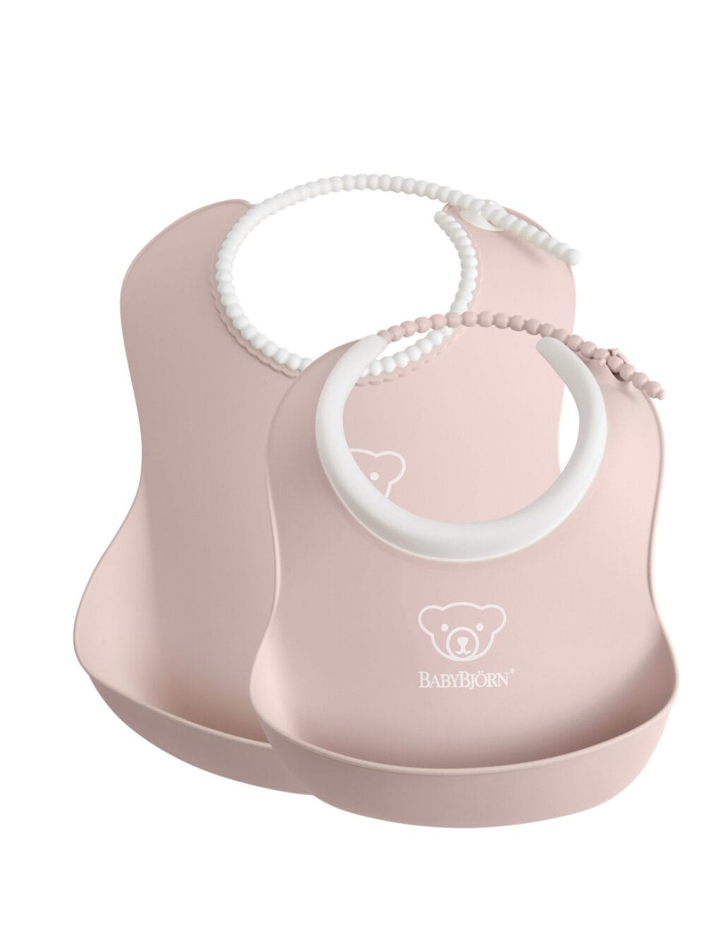 BABYBJORN - zestaw śliniaków mały/duży - Powder Pink BABYBJORN - zestaw śliniaków mały/duży - Powder Pink