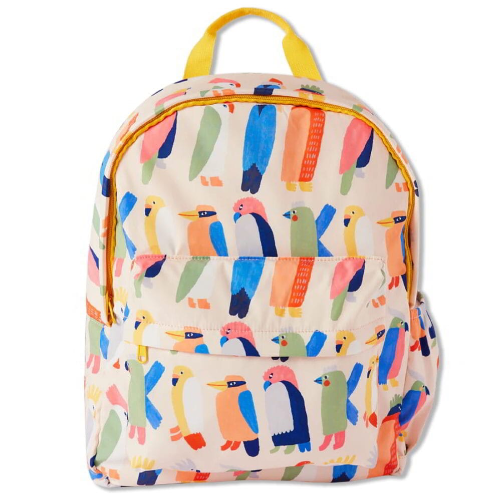 bynela-halcyon-large-backpack-flamin-galah-01 plecak dziecięcy Australian Birds Halcyon Nights