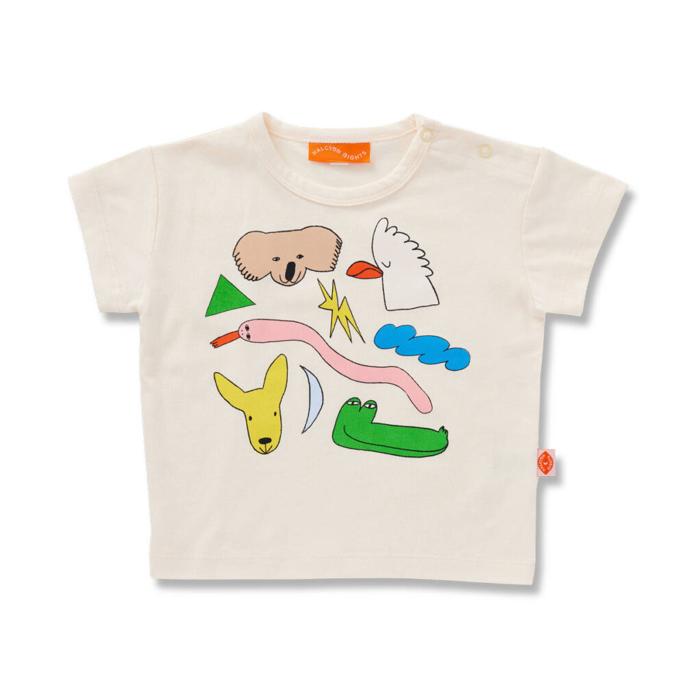 bynela-halcyon-nights-ABT-BIL T-shirt niemowlęcy z australijskim motywem - 100% bawełna