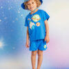 bynela-halcyon-nights-cotton-tee-shorts-woven-hat-see-you-in-space (1) Koszulka dziecięca oversize - 100% bawełna