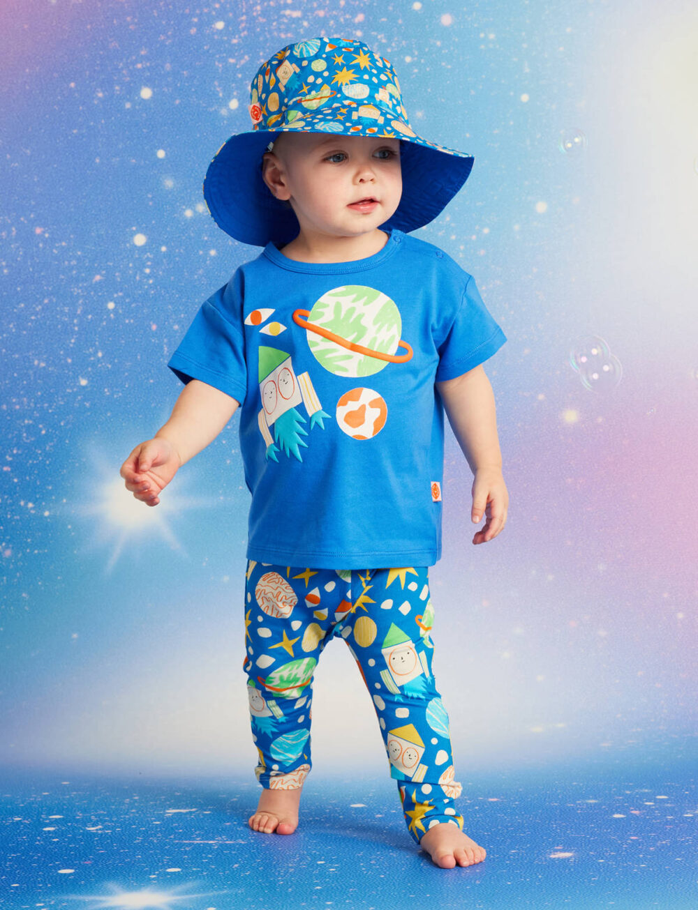 bynela-halcyon-nights-cotton-tee-woven-hat-see-you-in-space koszulka dziecięca oversize Halcyon Nights