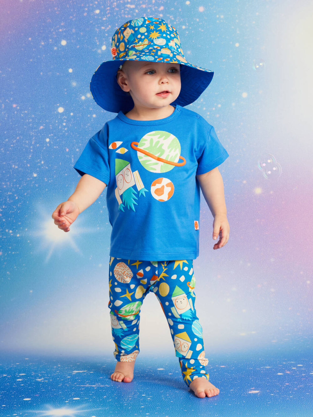 bynela-halcyon-nights-cotton-tee-woven-hat-see-you-in-space koszulka dziecięca oversize Halcyon Nights