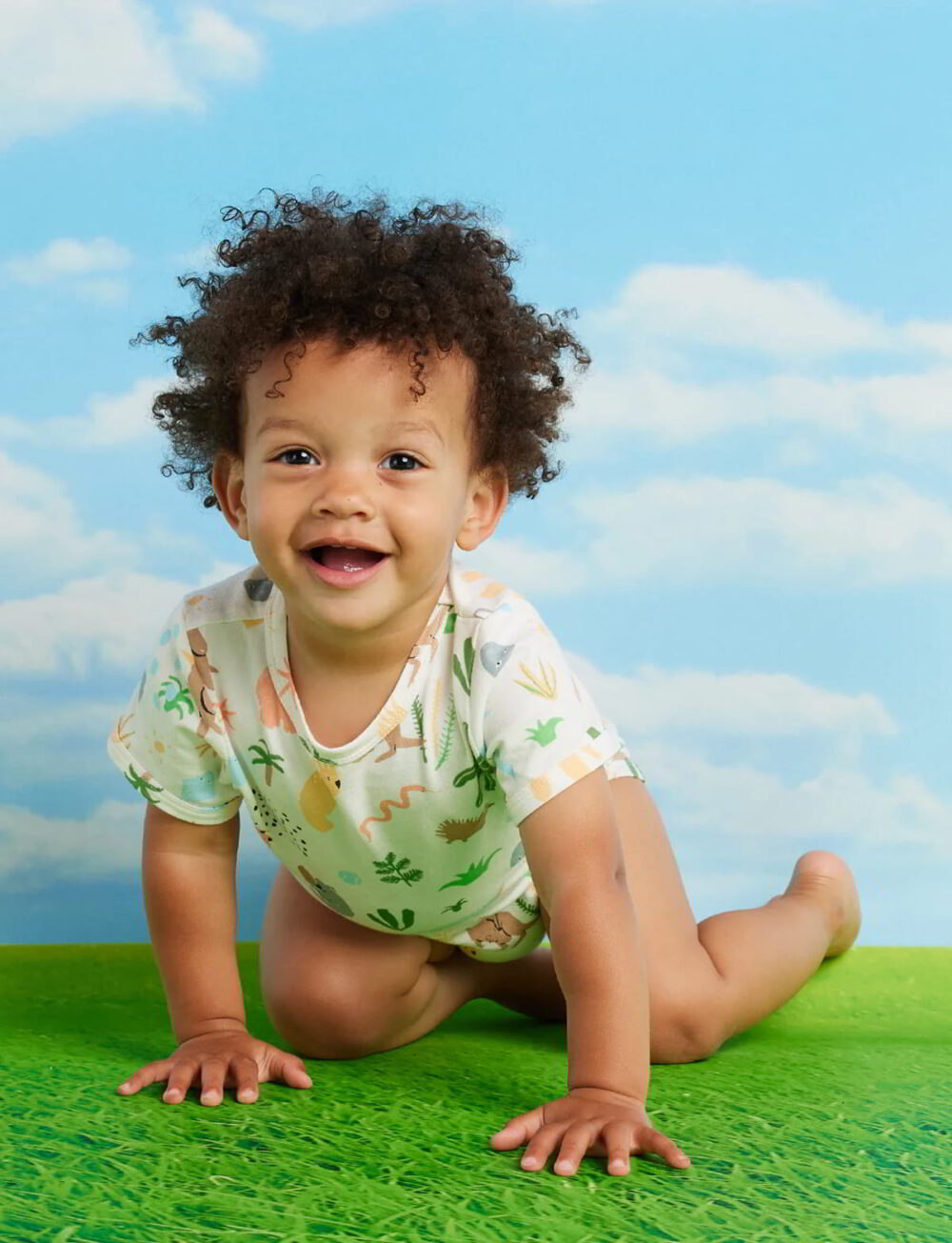 bynela-halcyon-outback-dreamers-short-sleeve-bodysuit-02 Bawełniane body niemowlęce z krótkim rękawem