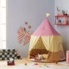 Kid's Concept - Pufa ze schowkiem w szachownicę - 80 cm, check teal