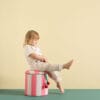 Kid's Concept - pufa cylindryczna ze schowkiem, różowa