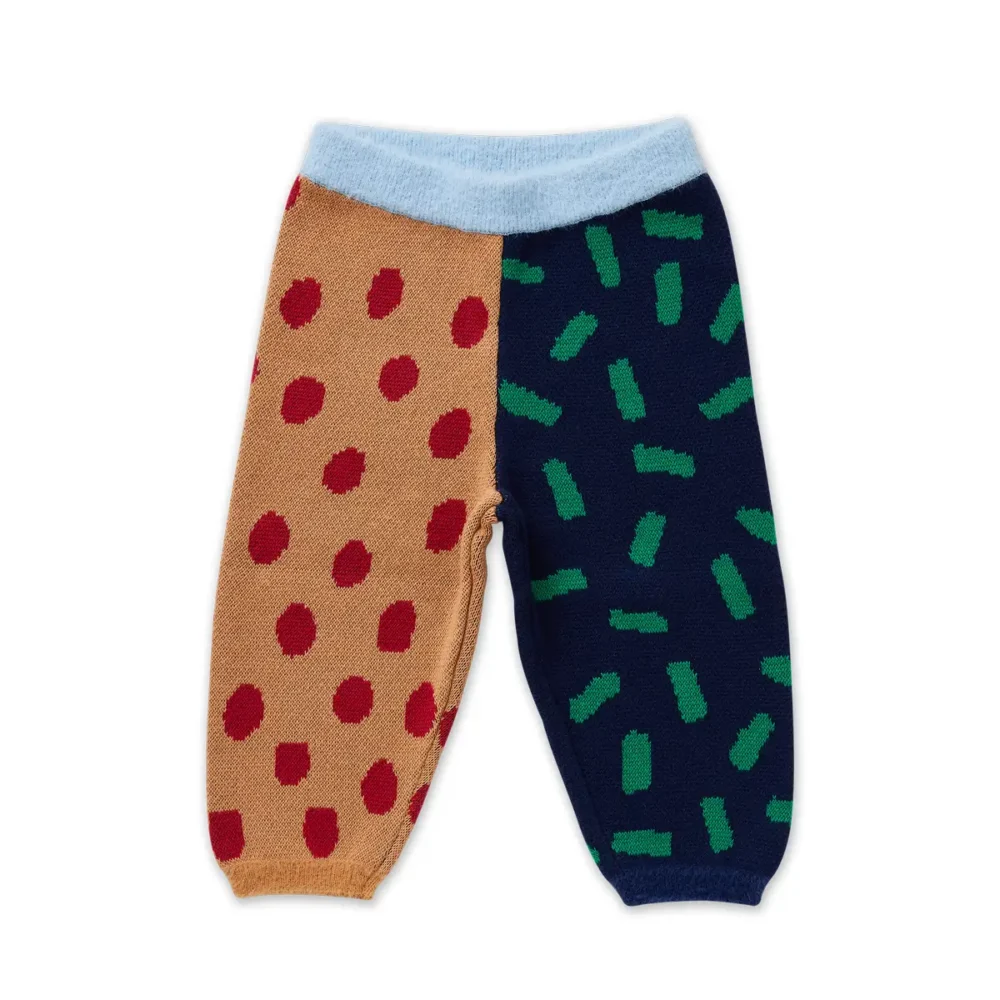Spodnie Spots Knit – przytulne spodnie w groszki